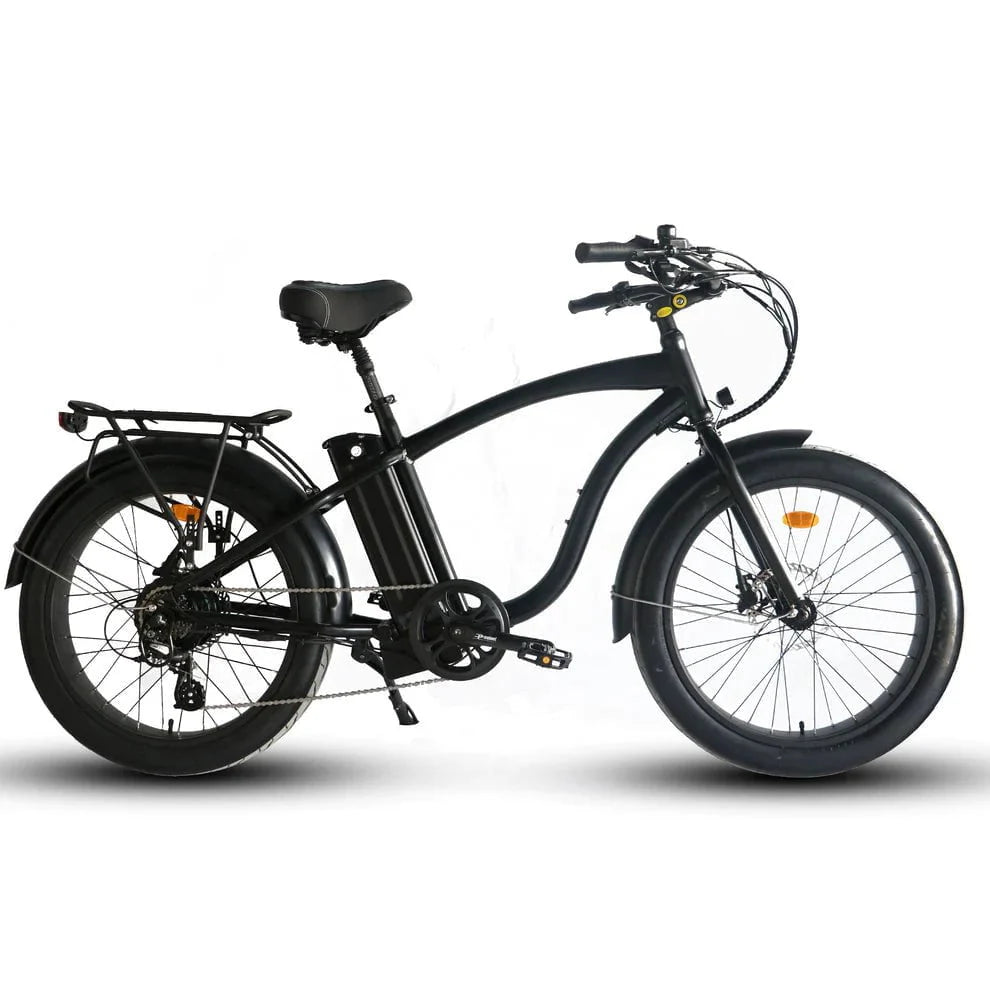 Coastal Cruiser Step Over Beach Cruiser Electric Bike - 750W, 52V, 17Ah, Rack and Fenders Included