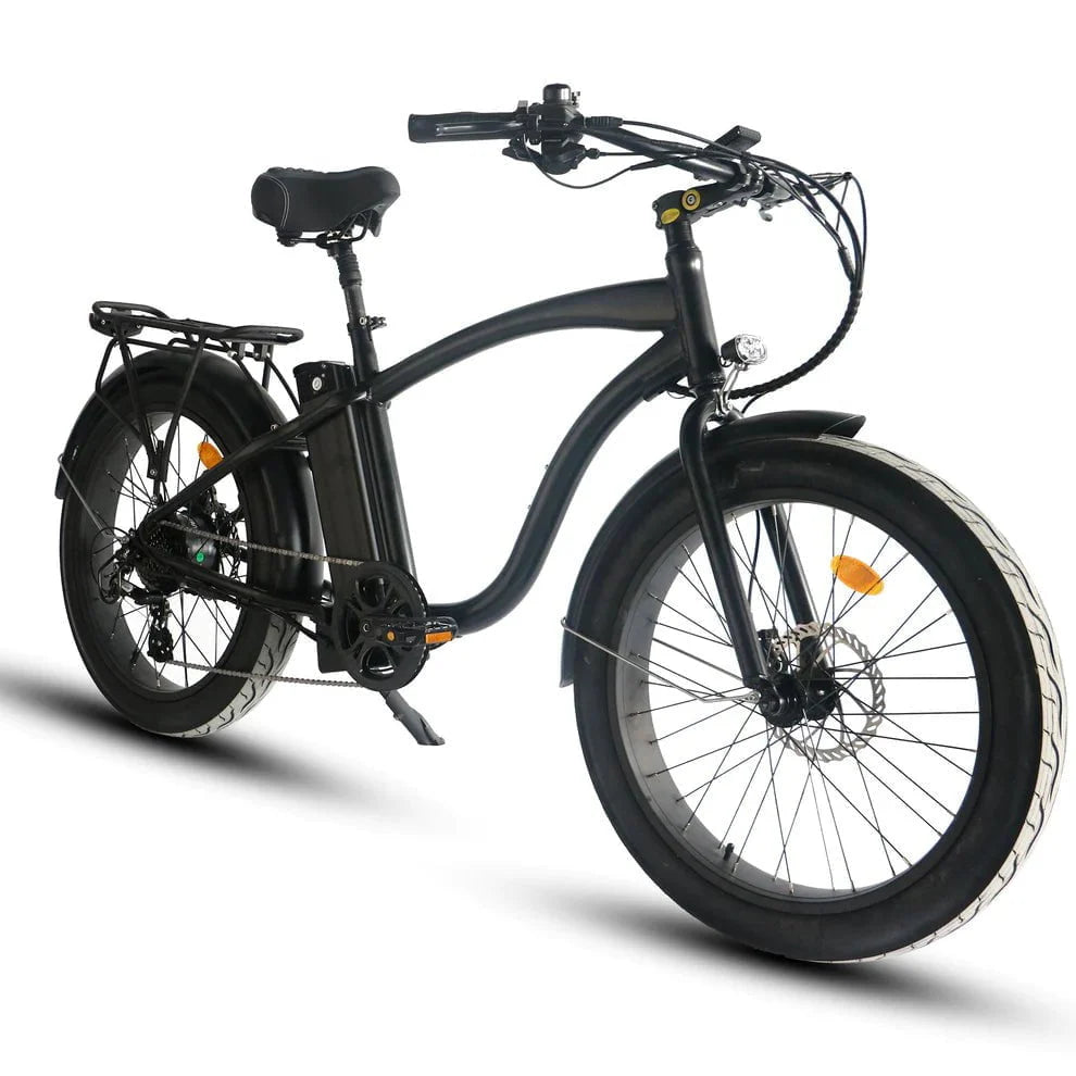 Coastal Cruiser Step Over Beach Cruiser Electric Bike - 750W, 52V, 17Ah, Rack and Fenders Included